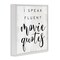 Stupell Industries Fluent Movie Quotes Phrase Framed Giclee Art